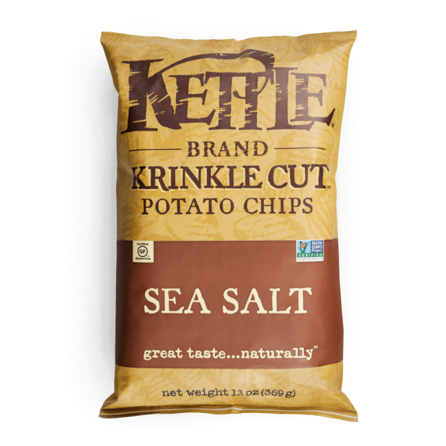 Sea Salt Potato Chips, 13 oz, Kettle Brand