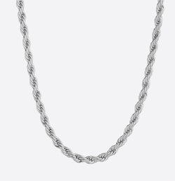 ROPE CHAIN - 6MM (WHITE GOLD)