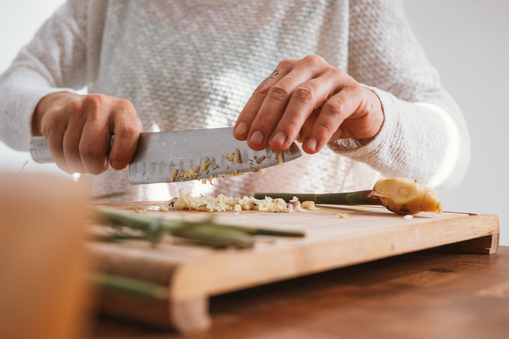 When using a garlic press, you do NOT need to peel the clove first