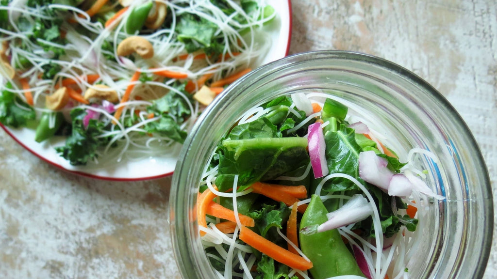 noodle salad in a bowl