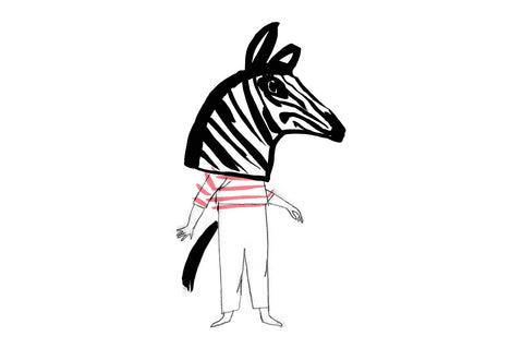 child dressed as a zebra - like children