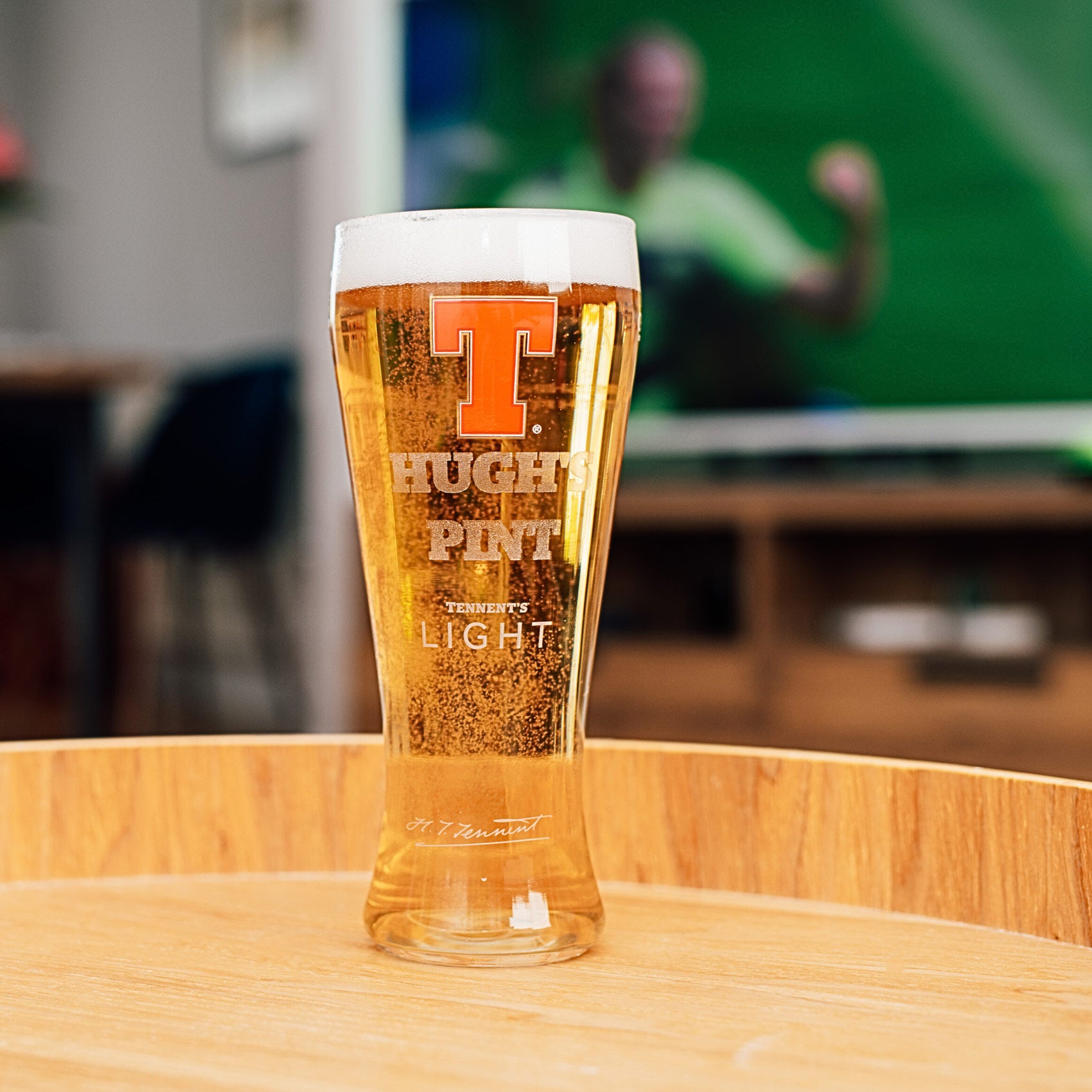Buy Tennent's Light Personalised Pint Glass - Tennent's Shop