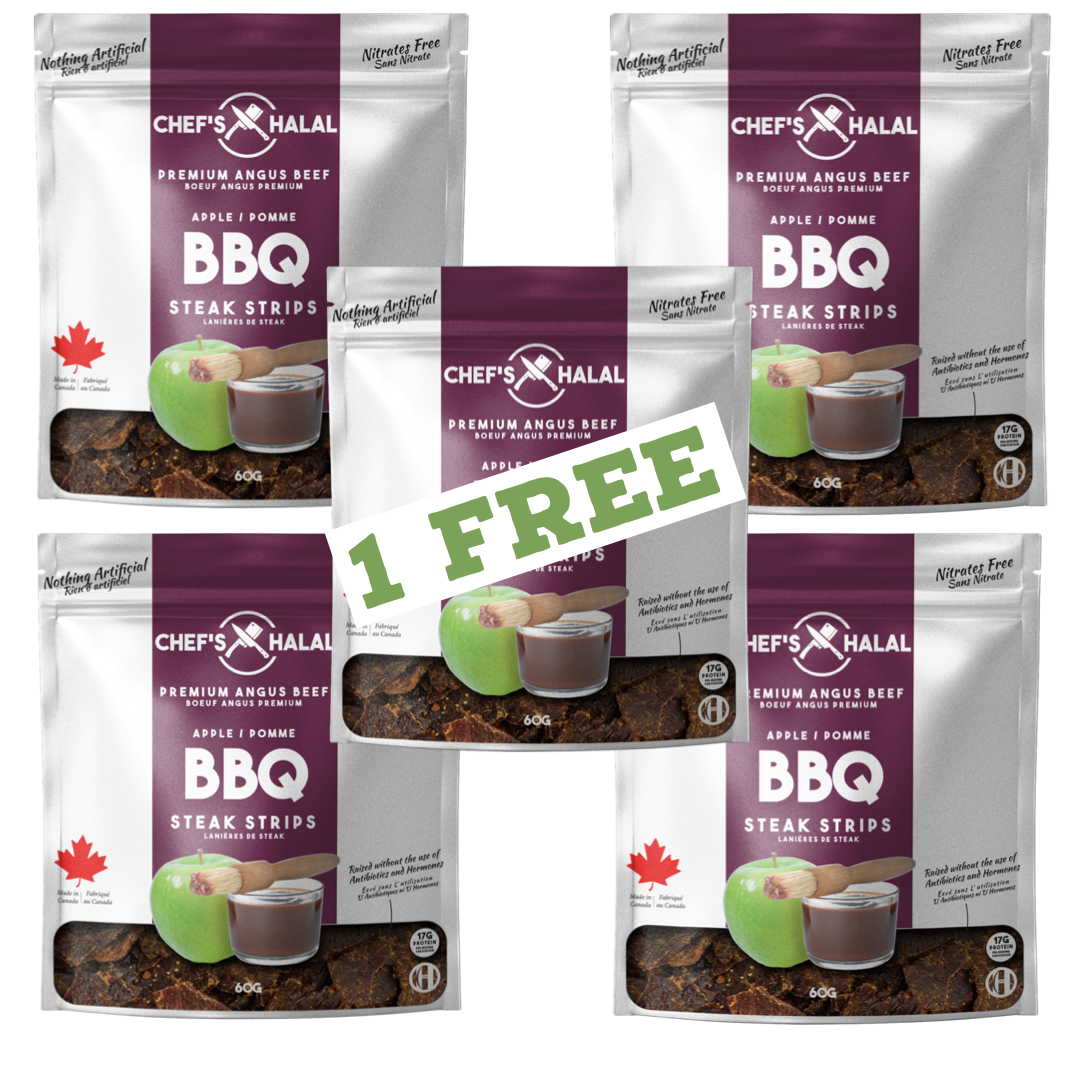 4 PACK BBQ JERKY + 1 FREE (limited time)