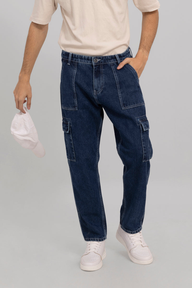 Buy Men's Black Baggy Fit Jeans Online | SNITCH