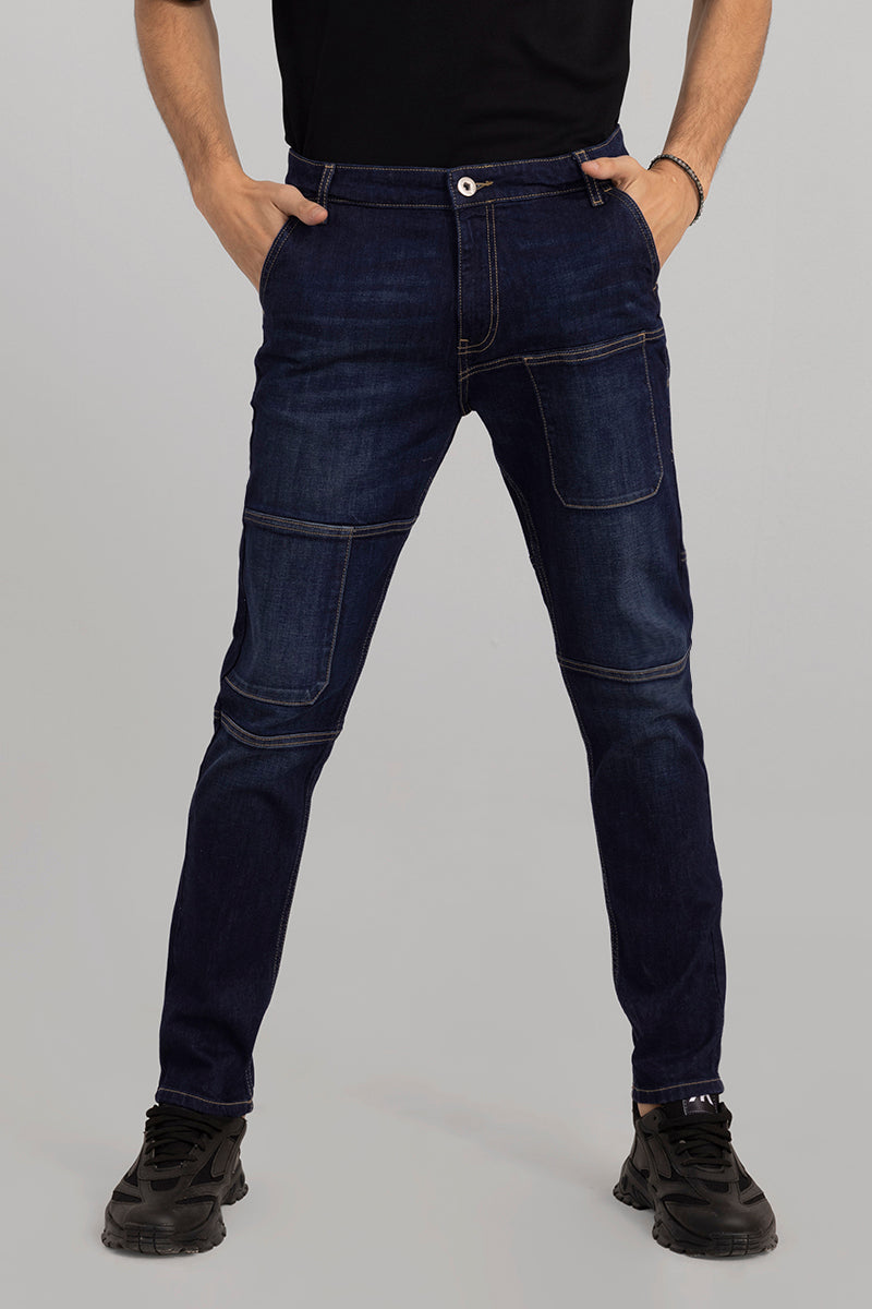 Buy Men's Edwin Dark Blue Skinny Jeans Online | SNITCH