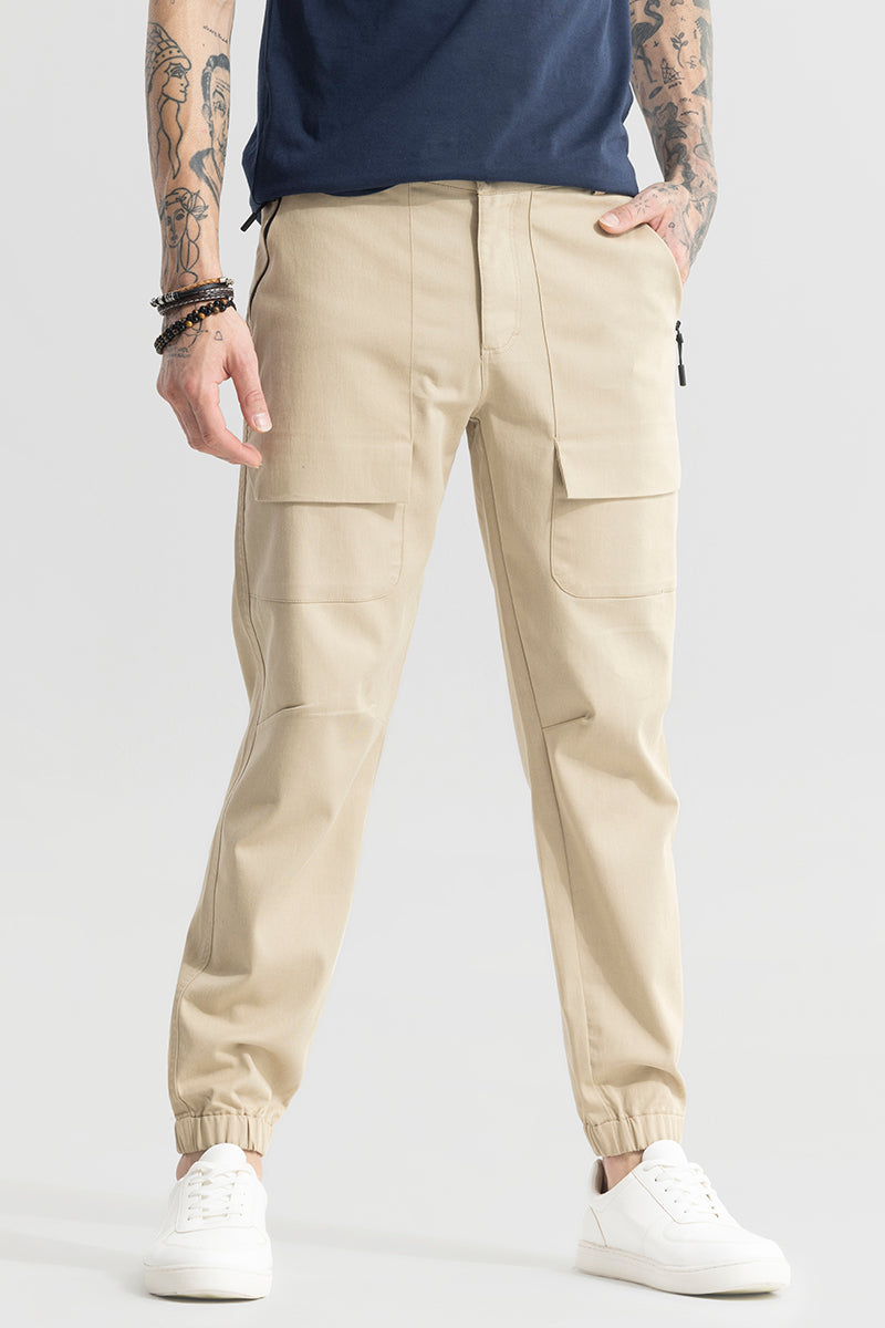 Stretch cotton cargo pants with brand plate in Black for | Dolce&Gabbana® US