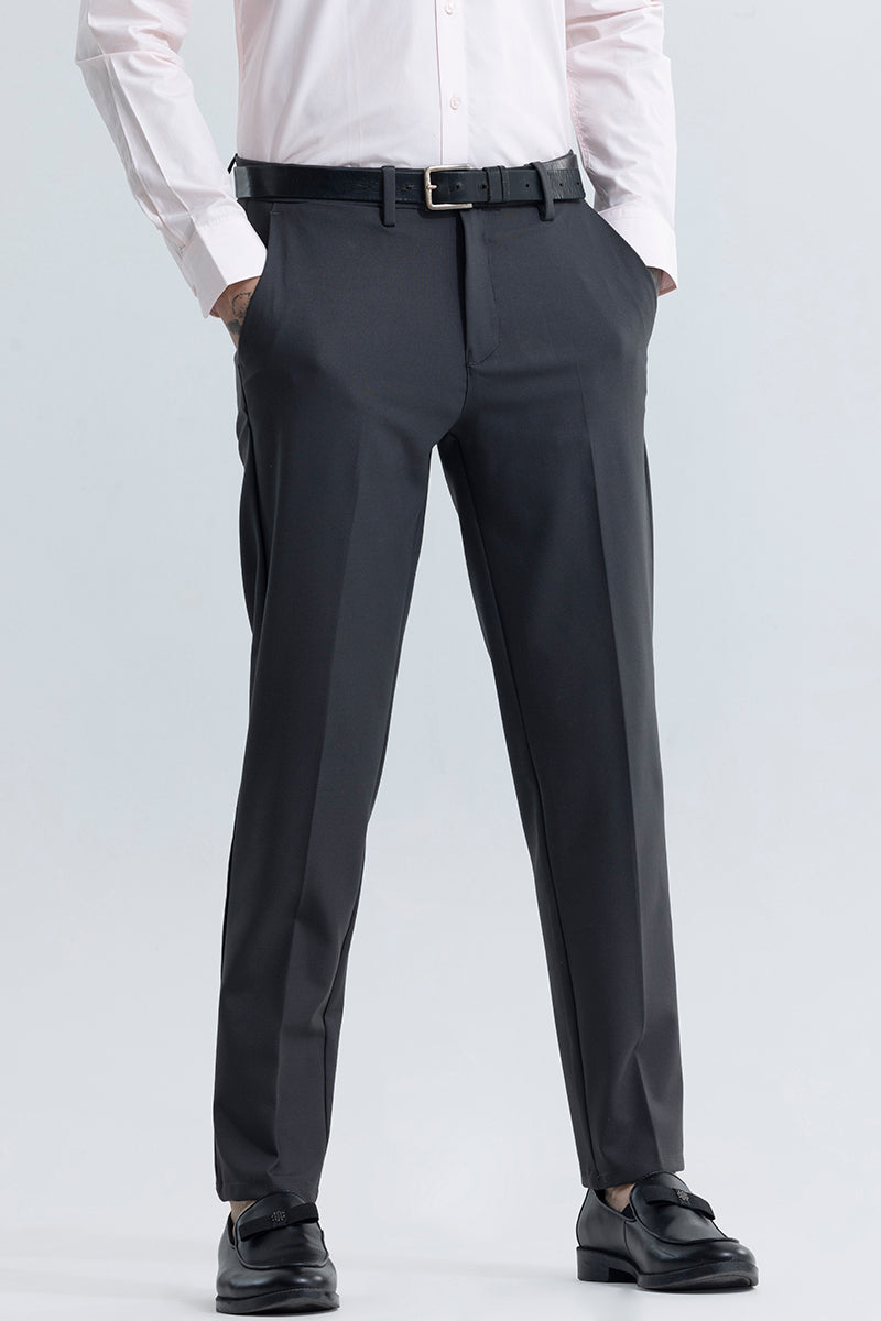 2022 Men's Slim Fit Deep Grey/black Color Casual Pants Fashion Trend  Business Suit Pants Design Cotton Formal Trousers M-3XL - AliExpress
