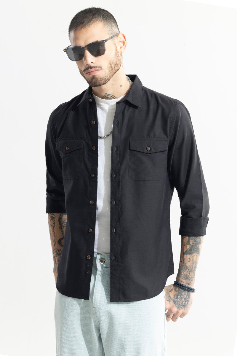 Black Collar Shirt - Buy Black Collar Shirt online in India