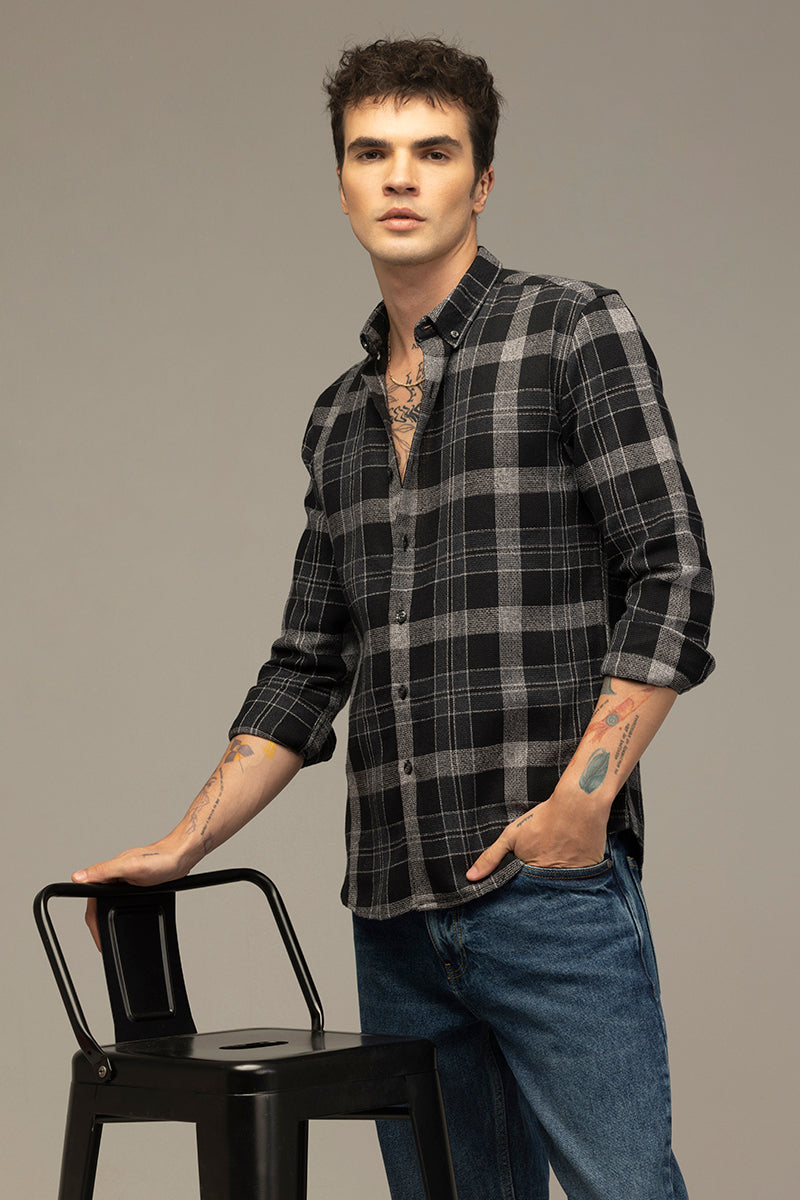 Buy Latest Black Denim Shirt Men Online in India – VUDU