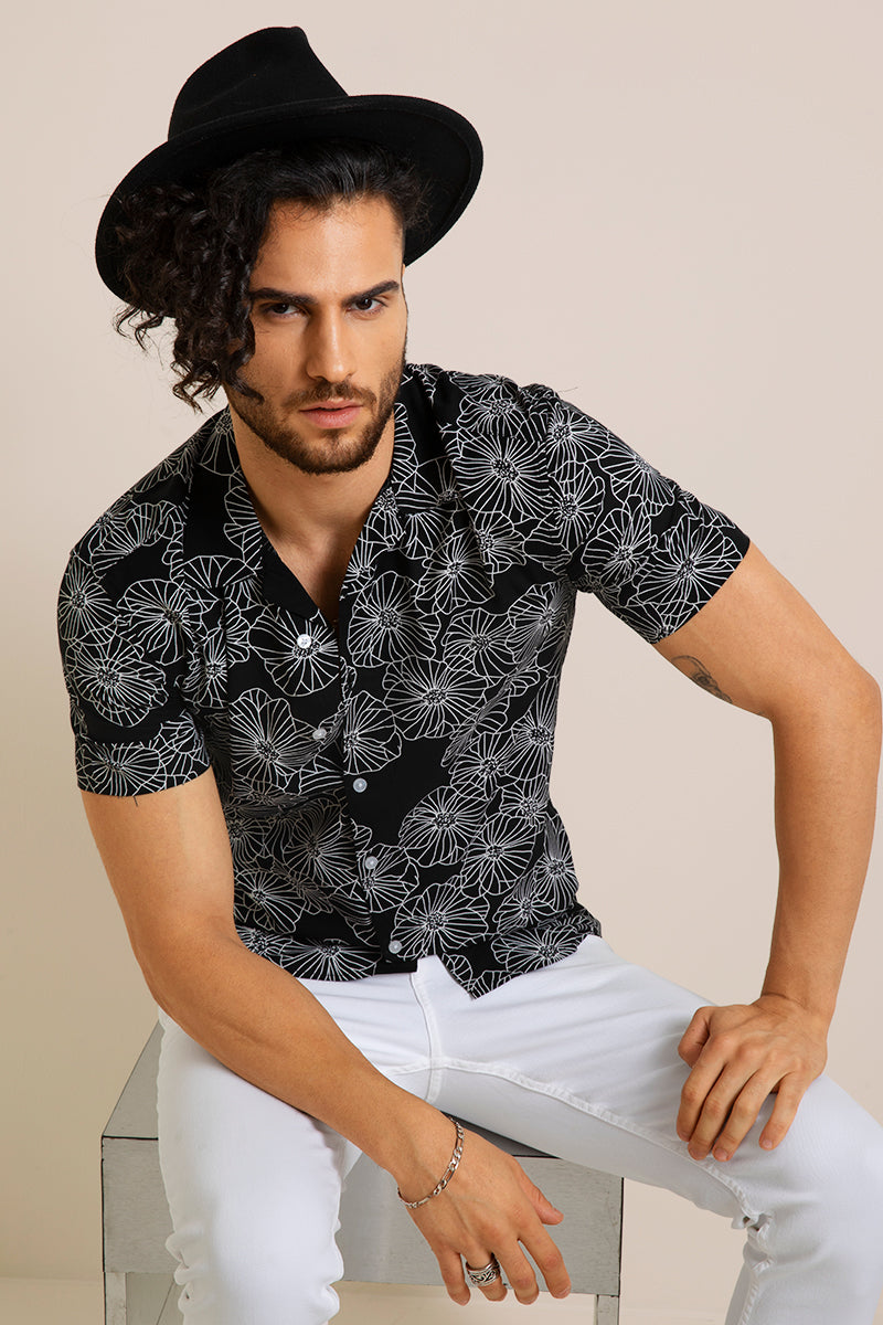 SNITCH Blossom Black Shirt Online in India