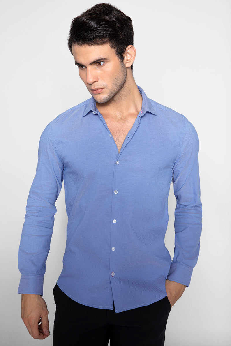 Ebullience Azure Blue Shirt - SNITCH