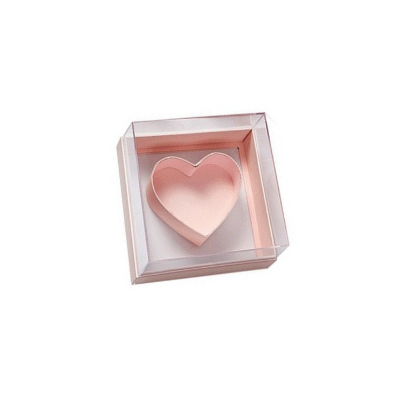 Large Square Acrylic Heart Floral Box (PINK) — Plenty Flowers