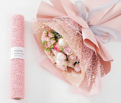 Dropship 1 Roll Chiffon Flower Bouquet Wrapping Paper Mesh Gauze Ribbon  Gift Wrap Florist Bouquet Supplies, Pink to Sell Online at a Lower Price