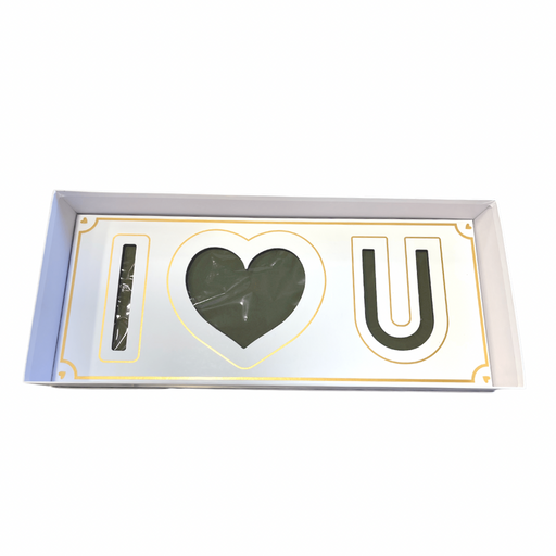 Black and Gold I Love You Floral Gift Box with Fresh Foam