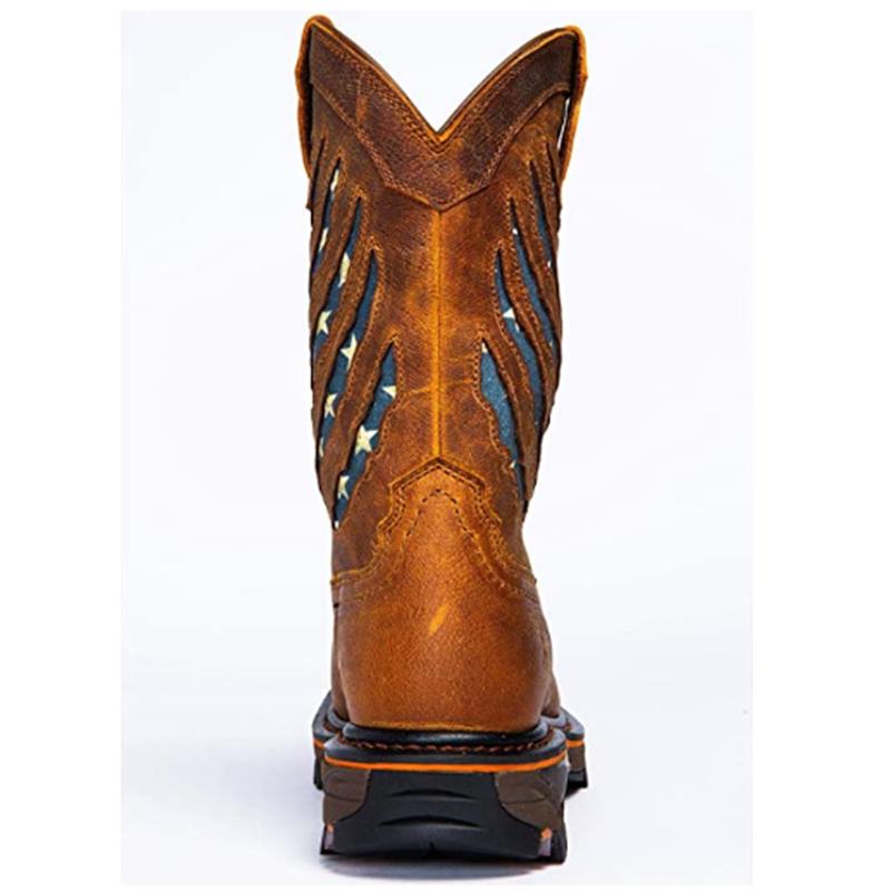 Genuine Leather Non-slip Cowboy Boots 