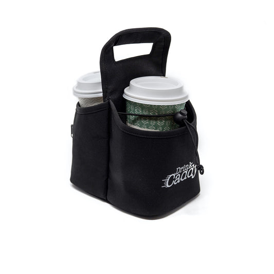 Drink Caddy Portable Drink Carrier and Reusable Coffee Cup Holder - with  Organizer Pockets Safely Secures Hot and Cold Beverages - Perfect for Food  Delivery and Take Out 