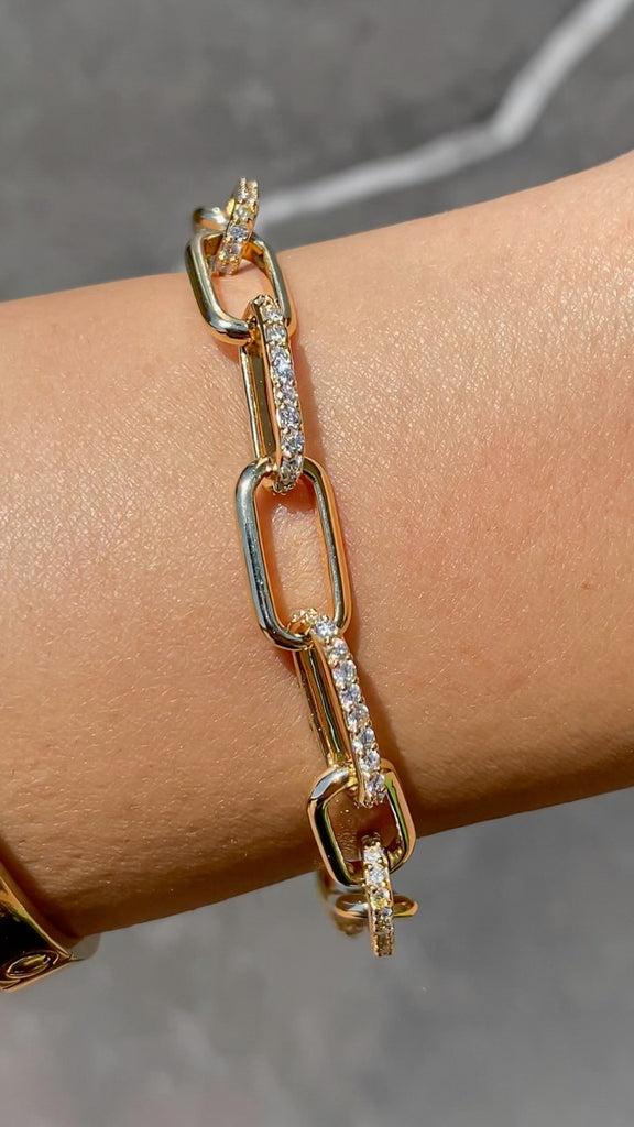 Paperclip Chain Link Bracelet - Direct Diamonds