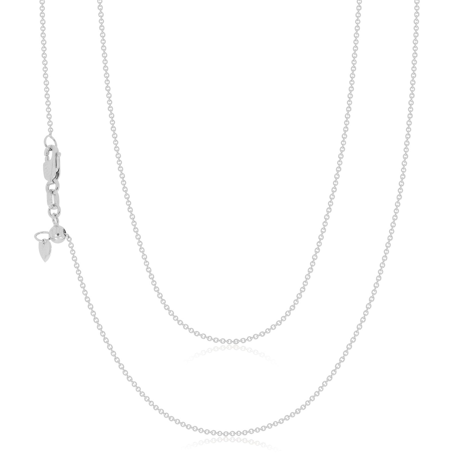 9kt white gold chain