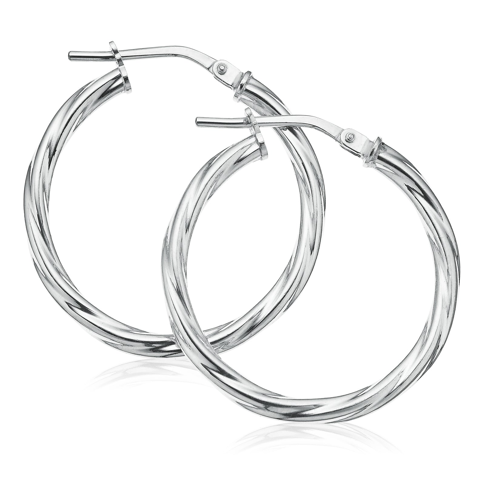 Sterling Silver 50x3mm Round Hoop Earrings – Zamels