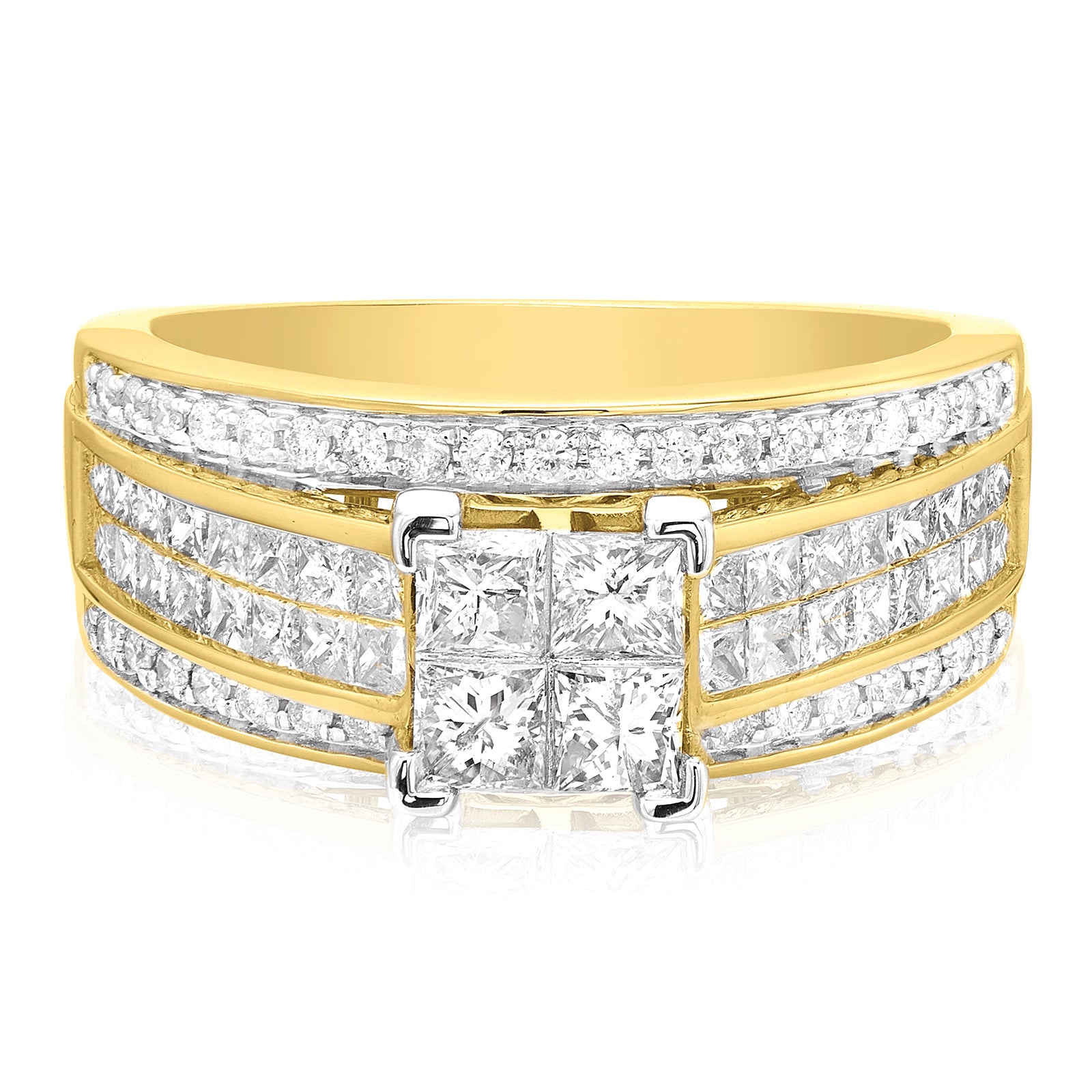 Chloe-Yellow Gold-Round Brilliant Cut Six Claw Set Solitaire Diamond E –  York Jewellers AU