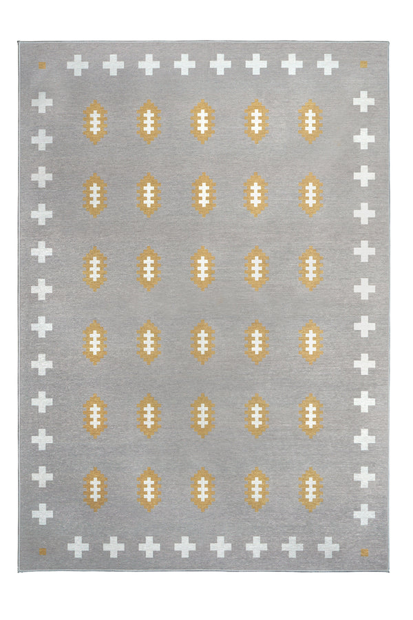 Nordic Weave Mushroom Washable Rug