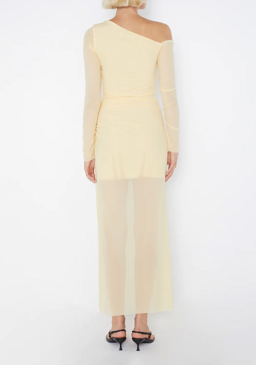 Fae Asym Long Sleeve Dress - Butter Yellow