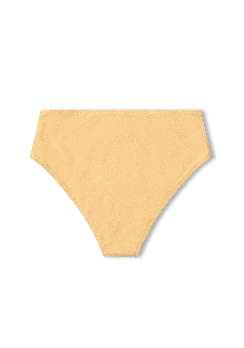 Towelling Waisted Brief - Butter