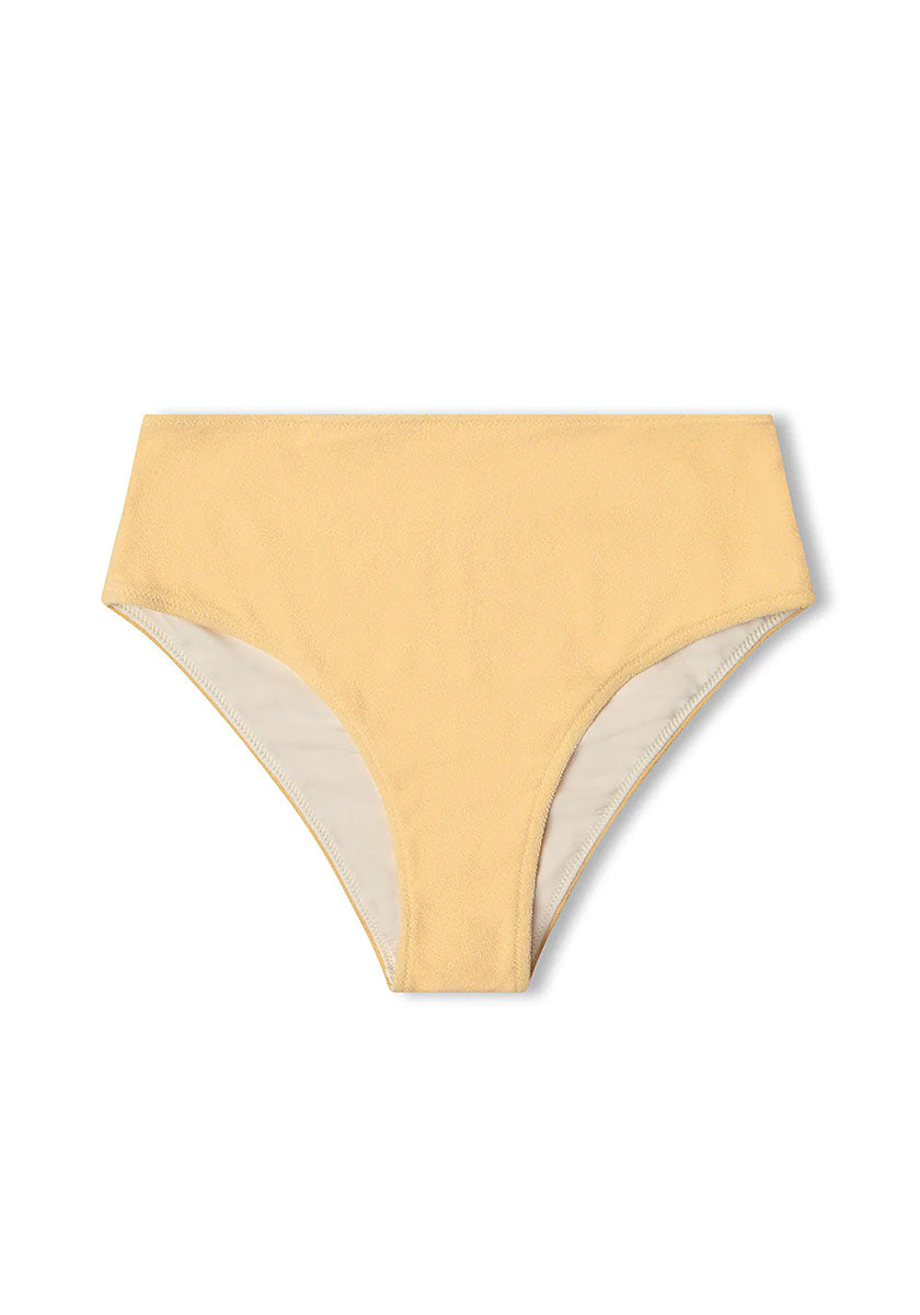 Towelling Waisted Brief - Butter