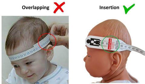 correct way to measure head circumference with insertion measuring tape