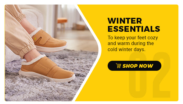  WINTER ESSENTIALS To keep your feet cozy and warm during the 