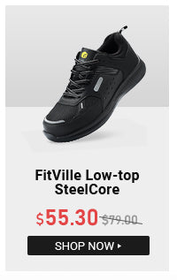 FitVille Low-top SteelCore $55.30 