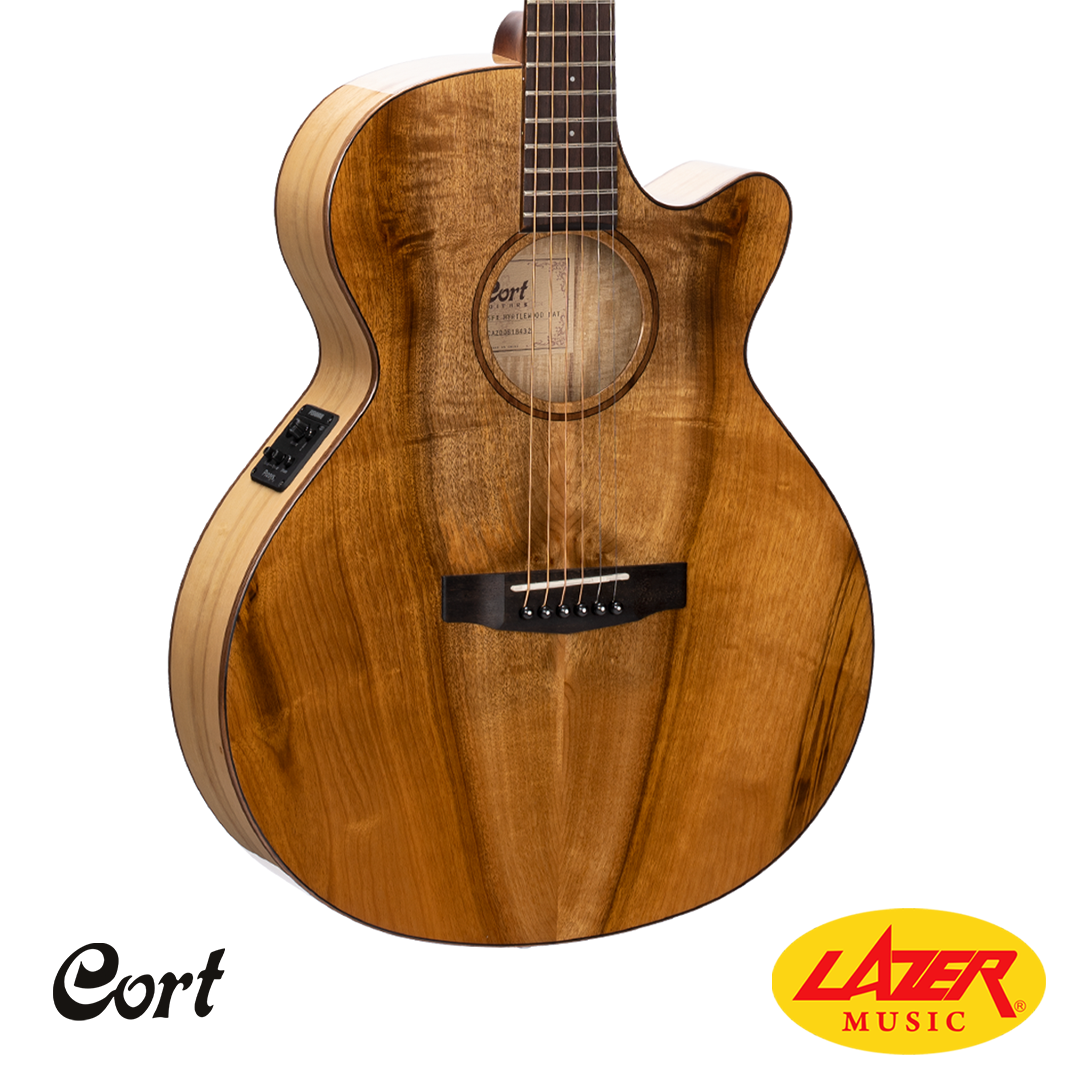 Cort SFX-ME Left Handed Open Pore Natural Acoustic Guitar W/Bag – Mahogany  Music