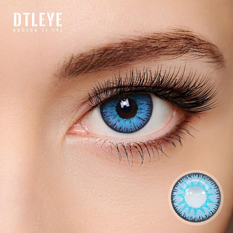 BRILLIANT BLUE Premium 3 Tone Color Contact Lenses – iColorContactLenses