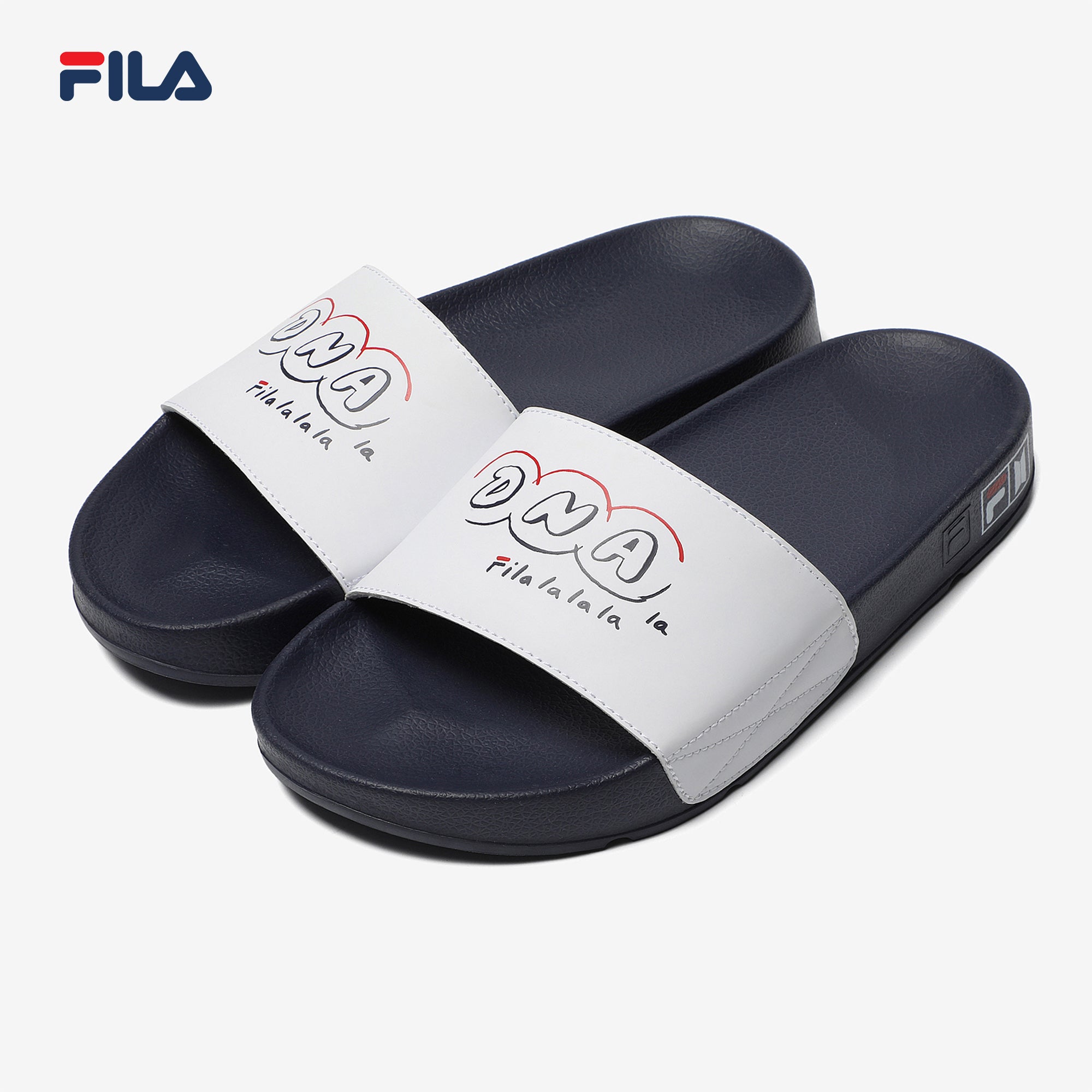 fila slippers white