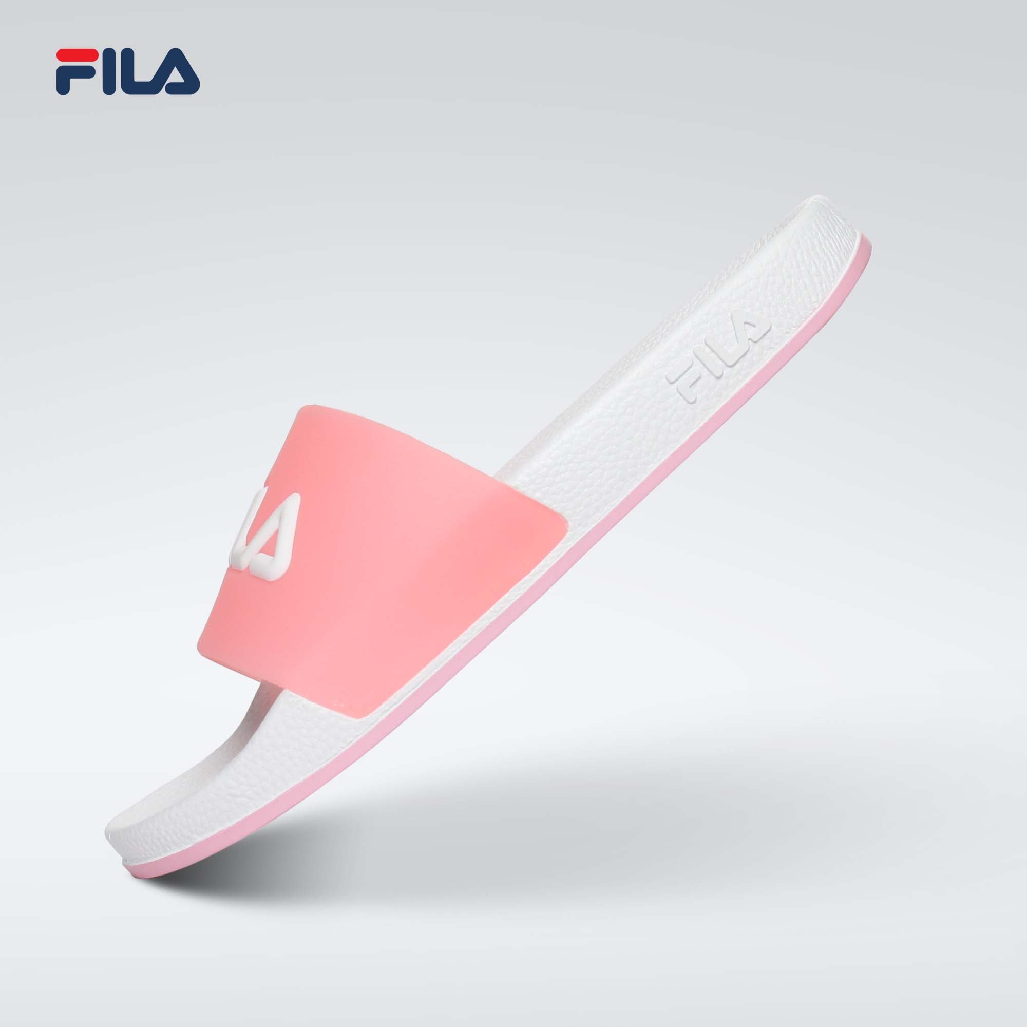 hot pink fila slides