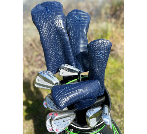 Custom Crocodile Print Headcover Set