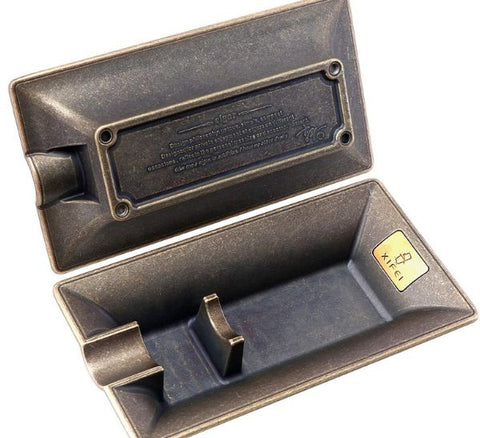  HERMES Cigar Case Ashtray Case Cigarette Case Leather Unisex  Used : Clothing, Shoes & Jewelry