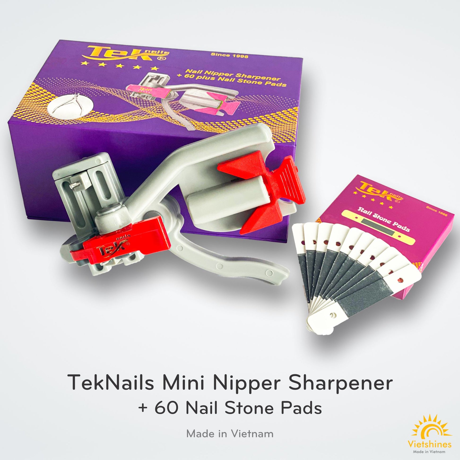 TekNails mini nipper sharpener là công cụ tuyệt vời để sửa chữa khuôn mẫu móng của bạn. Công nghệ tiên tiến và hiệu quả giúp bạn sửa chữa khuôn mẫu móng của bạn nhanh chóng và dễ dàng nhất. Là một sản phẩm cần thiết cho bất kỳ salon nào.