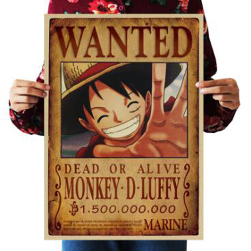 Free One Piece Anime Wanted Poster Fox Anime Store