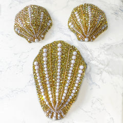 Golden Shore Seashell Nipple Tassels & Merkin Set by The Playful Pear