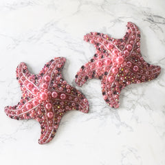 Pink Coral Starfish Nipple Tassels by The Playful Pear