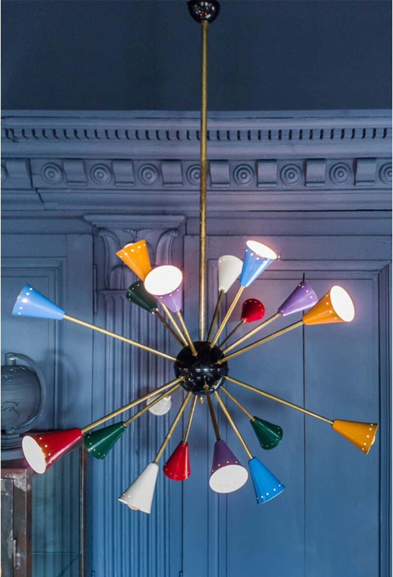 modern colorful chandelier