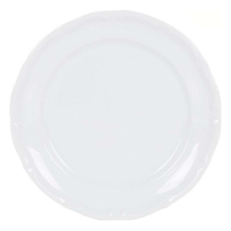 Assiette plate Maria Porcelaine Blanche (ø 23,5 x 2,5 cm). Dakar - SENEGAL