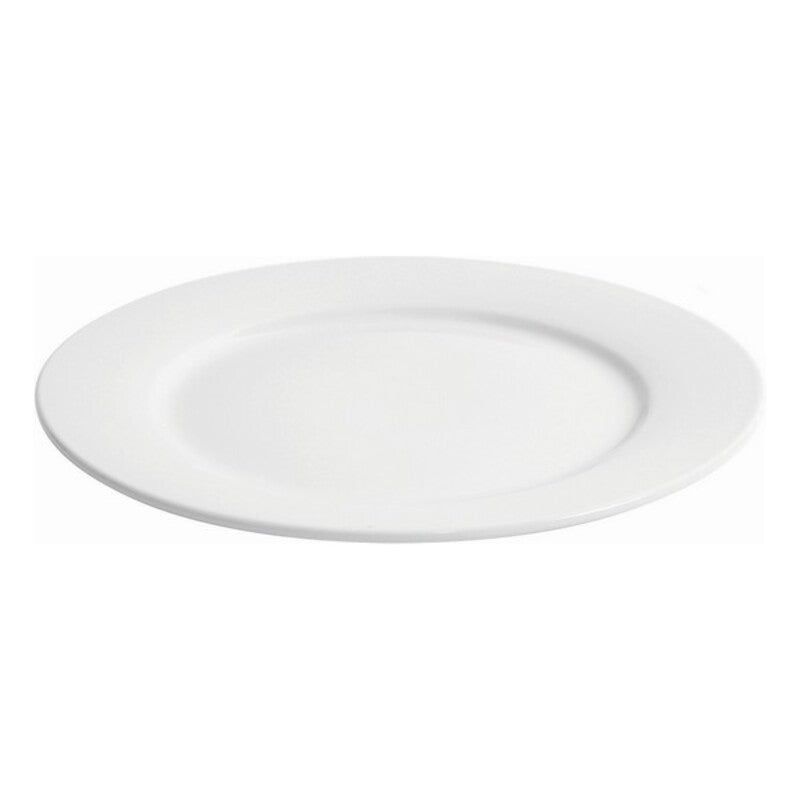 Assiette plate Porcelaine Blanche (ø 28,5 x 2,5 cm). Dakar - SENEGAL