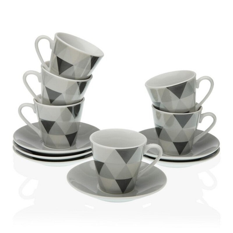 Ensemble de Mugs avec Soucoupes Versa Porcelaine (6 Pièces) (5,8 x 6 x 5,8 cm) (6 pcs). Dakar - SENEGAL
