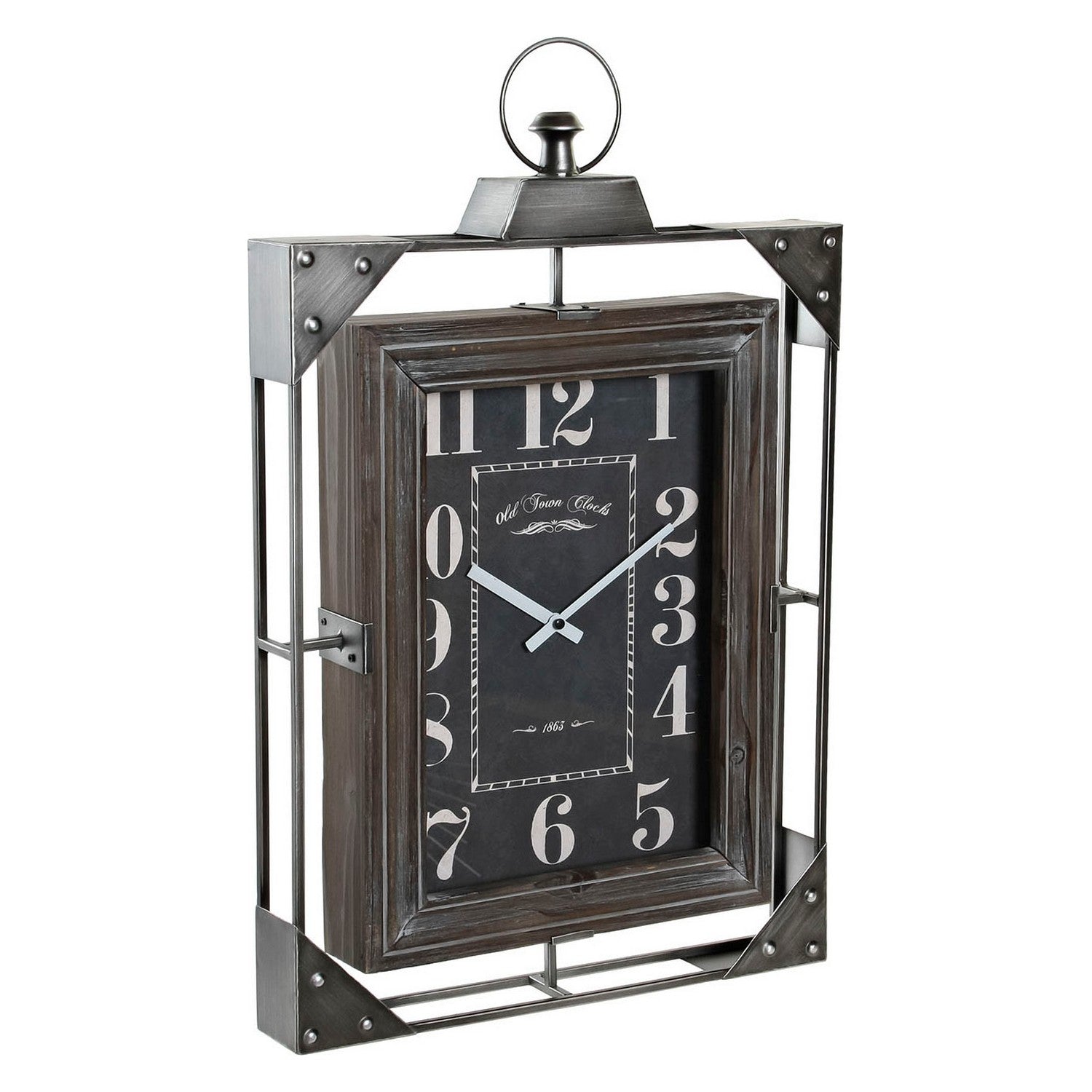 Horloge murale DKD Home Decor Loft Wood Iron (39 x 6,5 x 61 cm). Dakar - SENEGAL