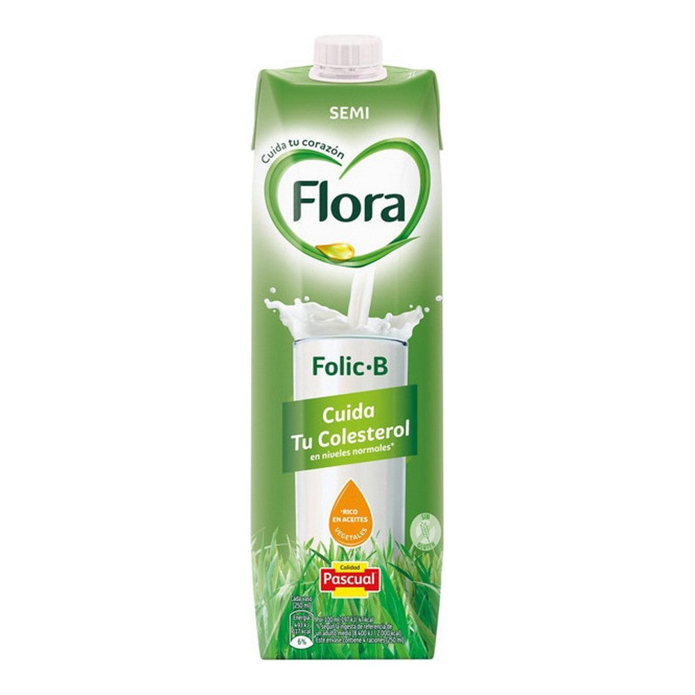 Lait demi-écrémé Flora Folic B (1 L). Dakar - SENEGAL