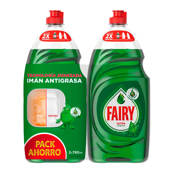 Lave-vaisselle liquide manuel Fairy Ultra Original 780 ml + 780 ml (Lot de 2). Dakar - SENEGAL