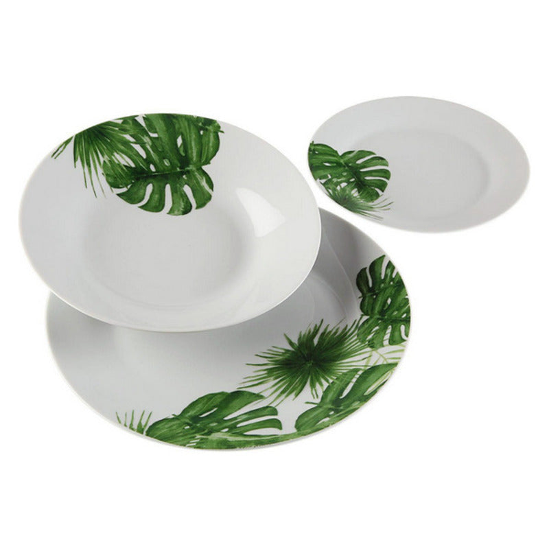 Service de vaisselle Versa New Leaves Porcelain (18 pièces) (27 x 3 x 27 cm) (18 pcs). Dakar - SENEGAL