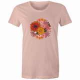 Women's T-shirt "Blooming Lovely" design. Several colours available. - Sandra Vincent Art